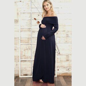 Maternity Off shoulder Maxi Dress